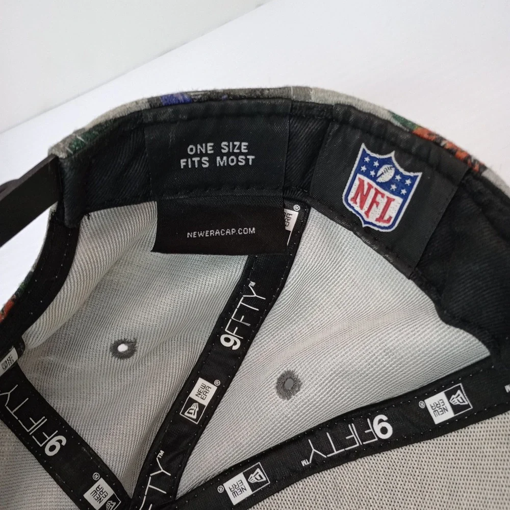 Denver Broncos New Era 9FIFTY Floral Snapback Hat‎ Gray Black NFL